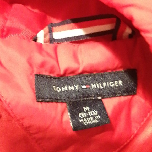 Tommy Hilfiger Girls Puffer Jacket Size M (8/10) - Picture 5 of 5